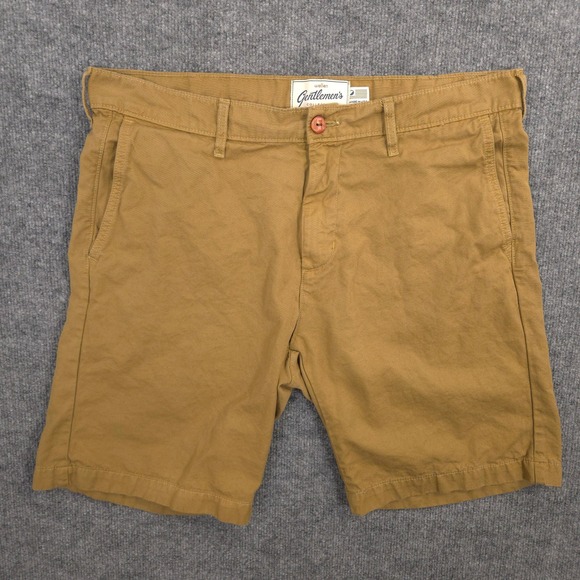 Wellen Shorts Mens *36* Khaki Gentlemens Collection Chinos 9" Inseam Huckberry - Picture 1 of 8